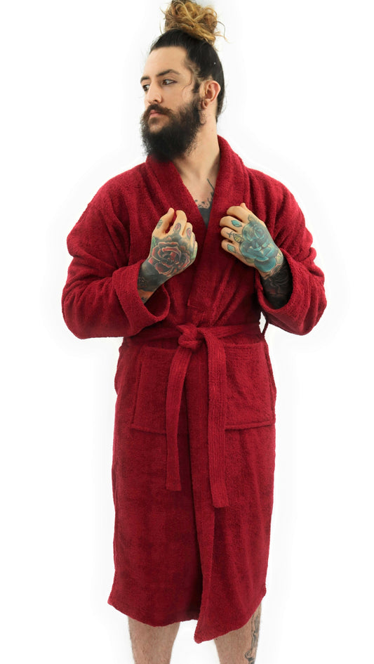Dudra Luxe Unisex Bathrobe – Wine