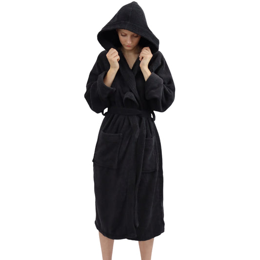Dudra Luxe Unisex Bathrobe – Black