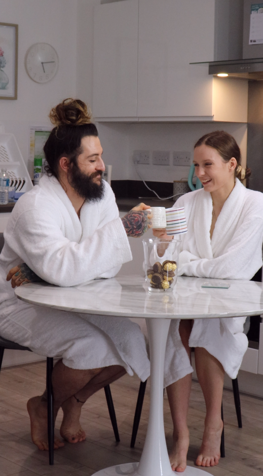 Dudra Luxe Unisex Bathrobe – White