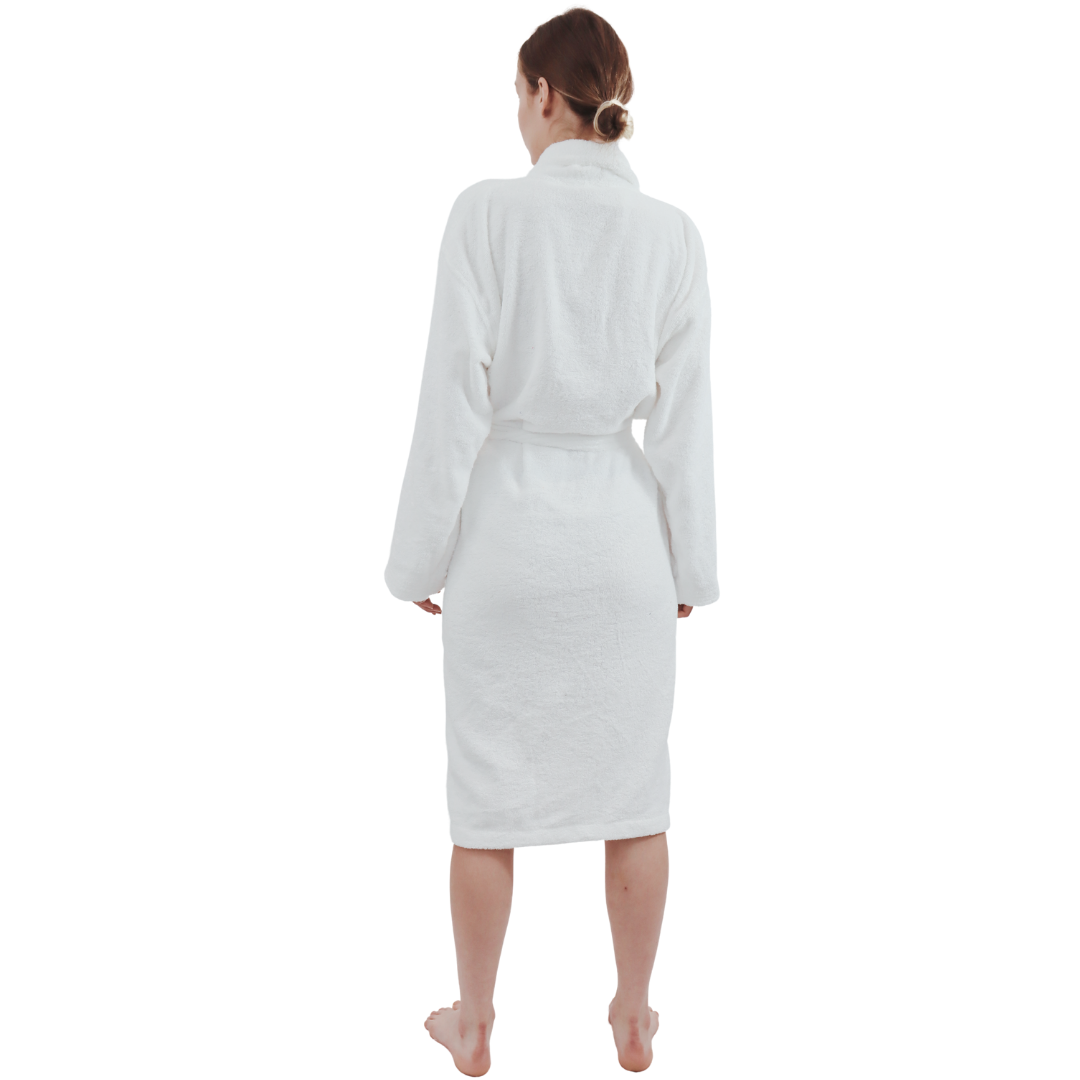 Dudra Luxe Unisex Bathrobe – White