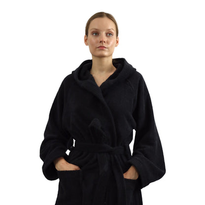 Dudra Luxe Unisex Bathrobe – Black