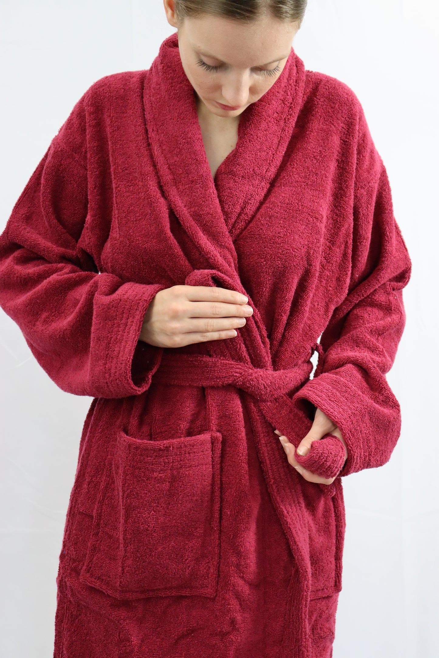 Dudra Luxe Unisex Bathrobe – Wine