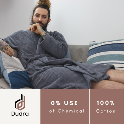Dudra Luxe Unisex Bathrobe – Charcoal