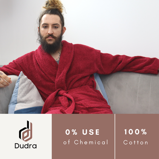 Dudra Luxe Unisex Bathrobe – Wine
