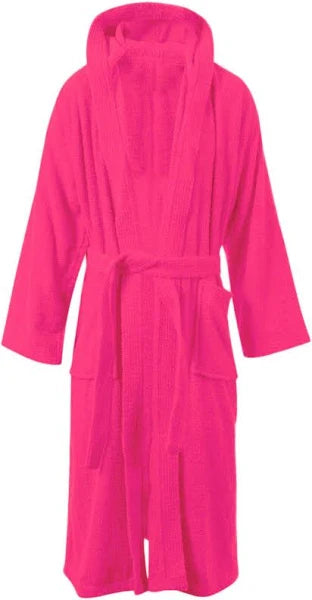 Dudra Luxe Unisex Hooded Bathrobe – Fuchsia