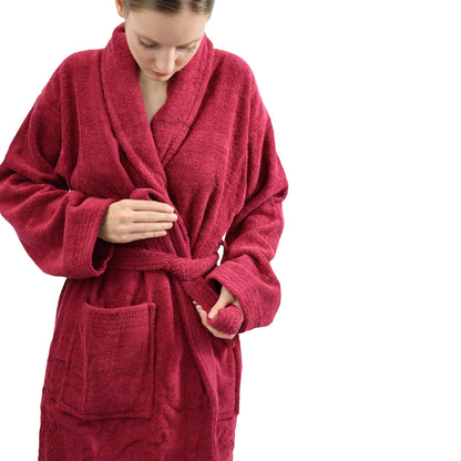 Dudra Luxe Unisex Bathrobe – Wine