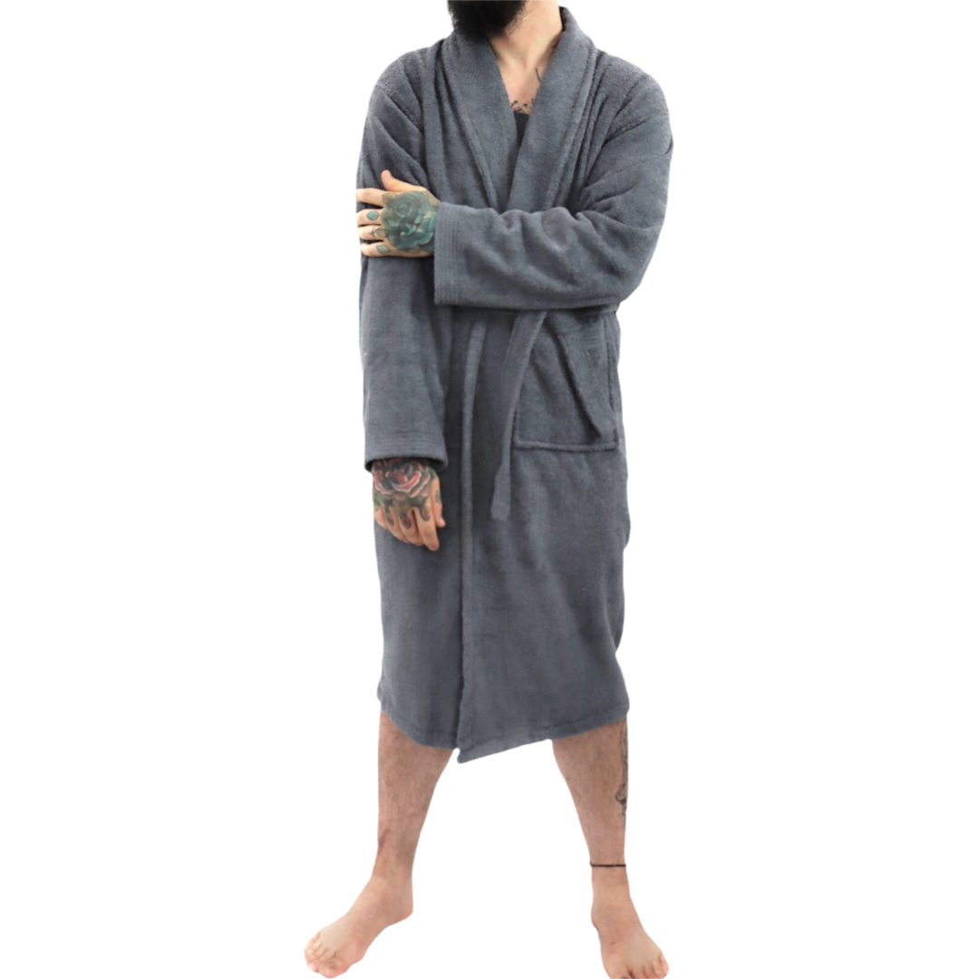 Dudra Luxe Unisex Bathrobe – Charcoal