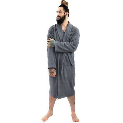 Dudra Luxe Unisex Bathrobe – Charcoal
