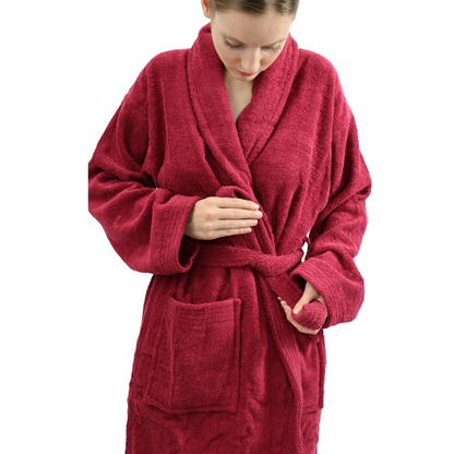 Dudra Luxe Unisex Bathrobe – Wine