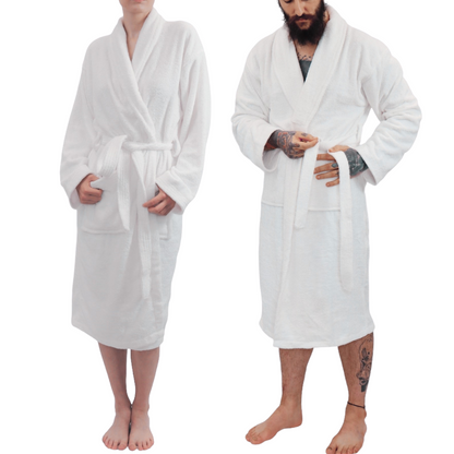 Dudra Luxe Unisex Bathrobe – White