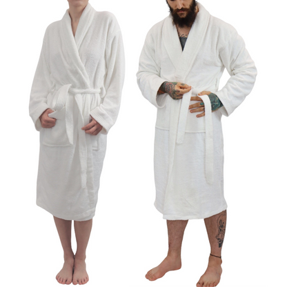Dudra Luxe Unisex Bathrobe – White