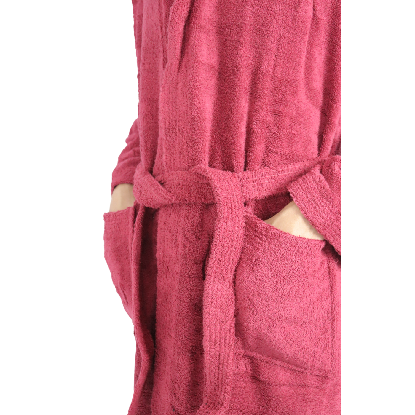 Dudra Luxe Unisex Hooded Bathrobe – Wine