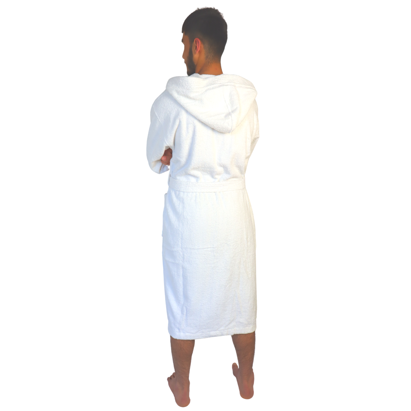 Dudra Luxe Unisex Hooded Bathrobe – White